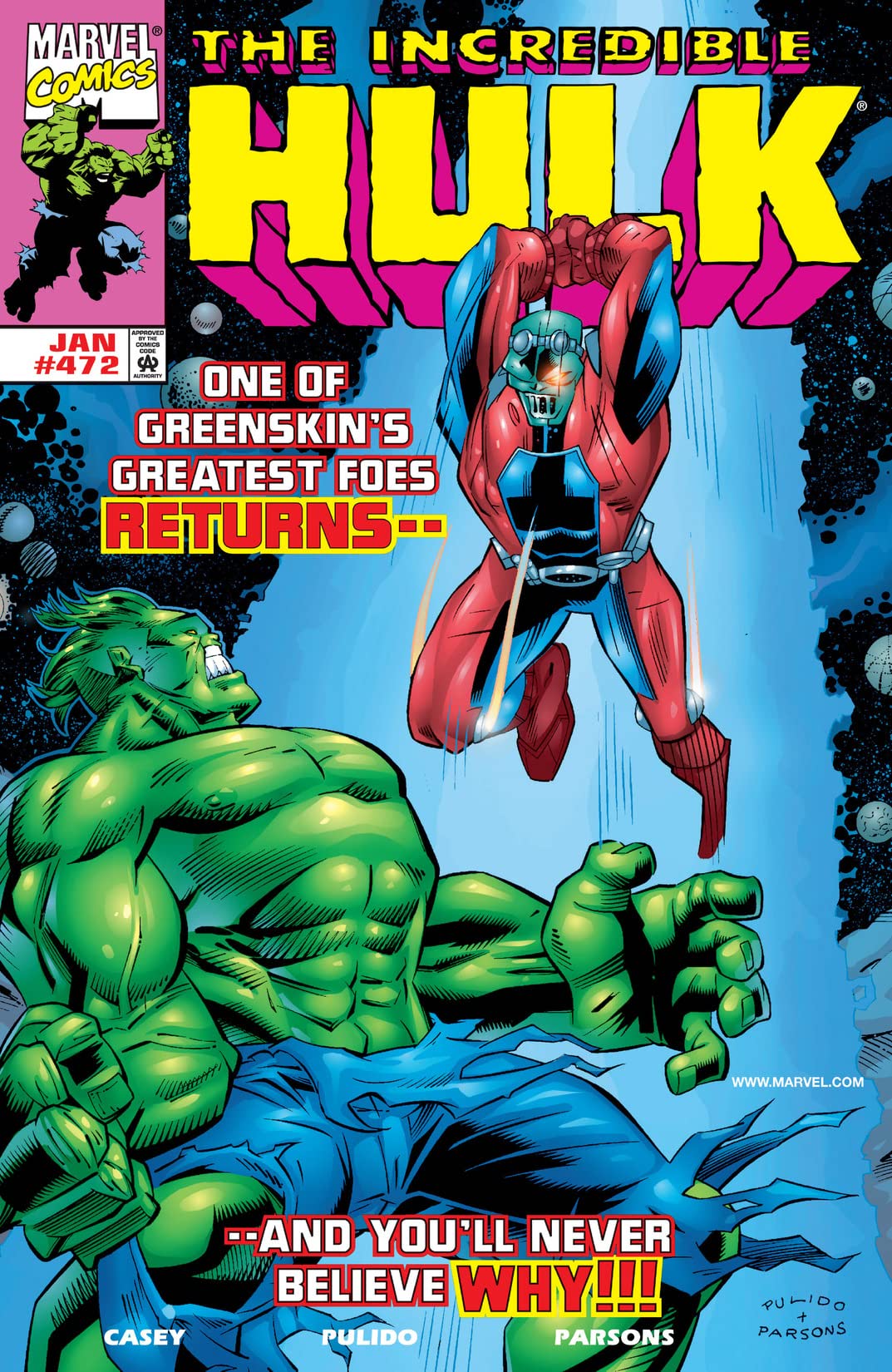 The Incredible Hulk #472 cover