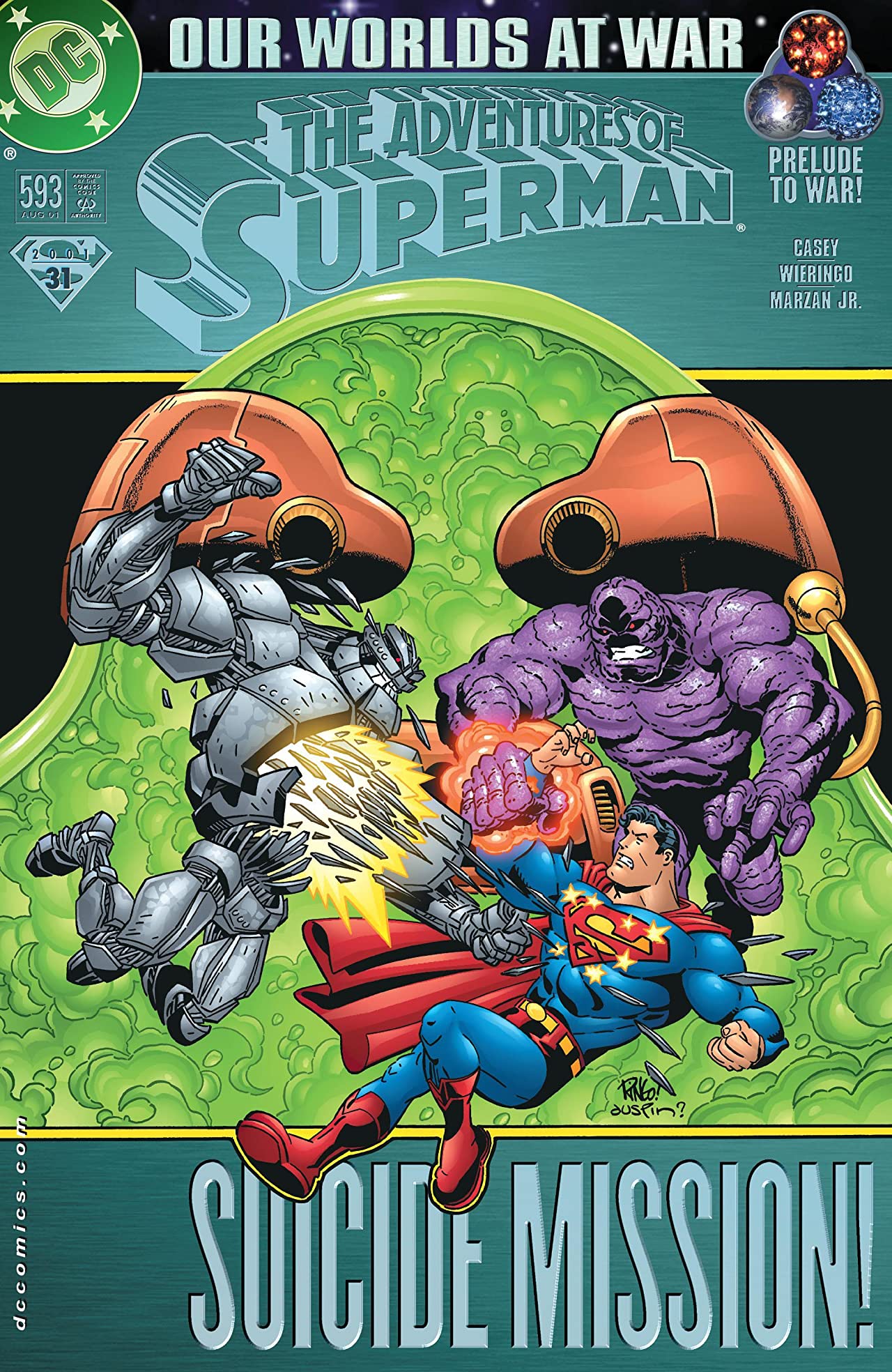 Adventures of Superman #593 cover