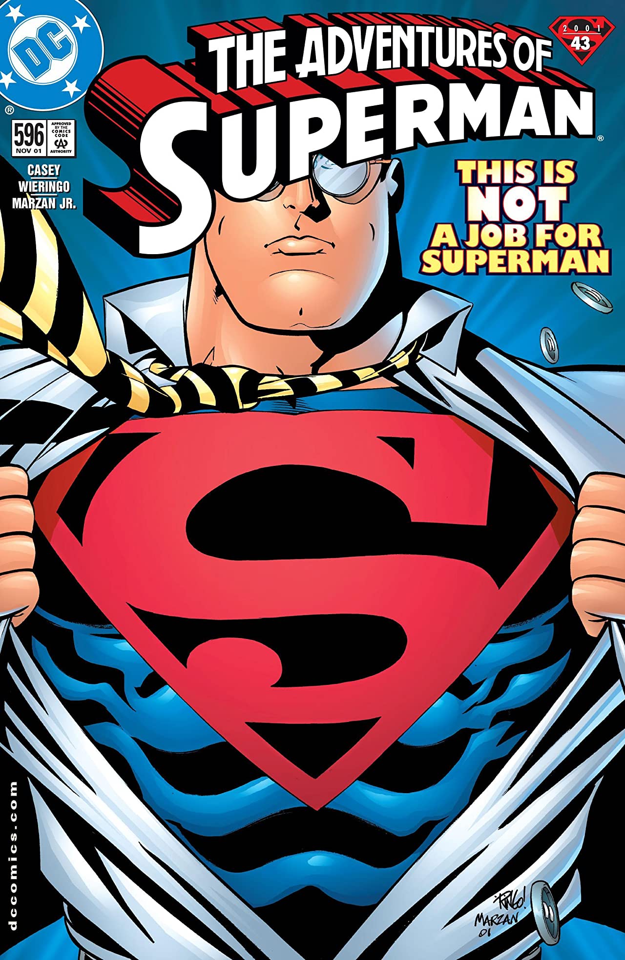 Adventures of Superman #596 cover