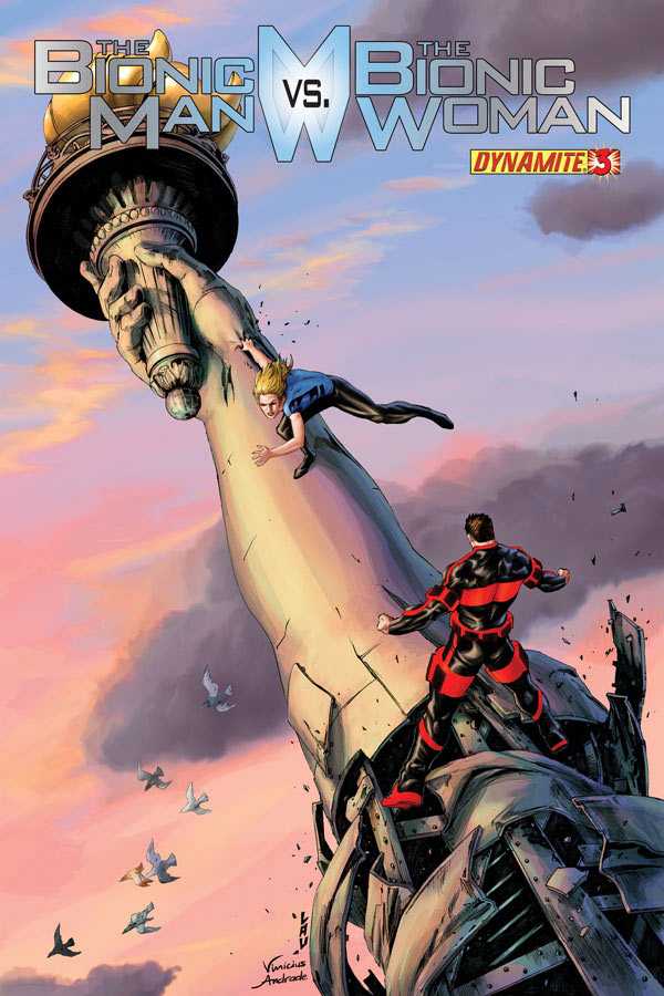 The Bionic Man vs. The Bionic Woman #3 cover