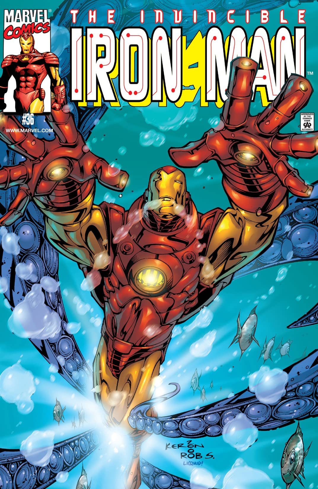 Iron Man #36 cover