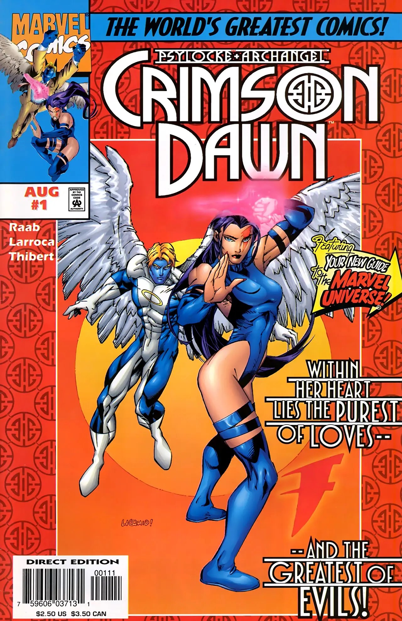 Psylocke & Archangel Crimson Dawn #1 cover