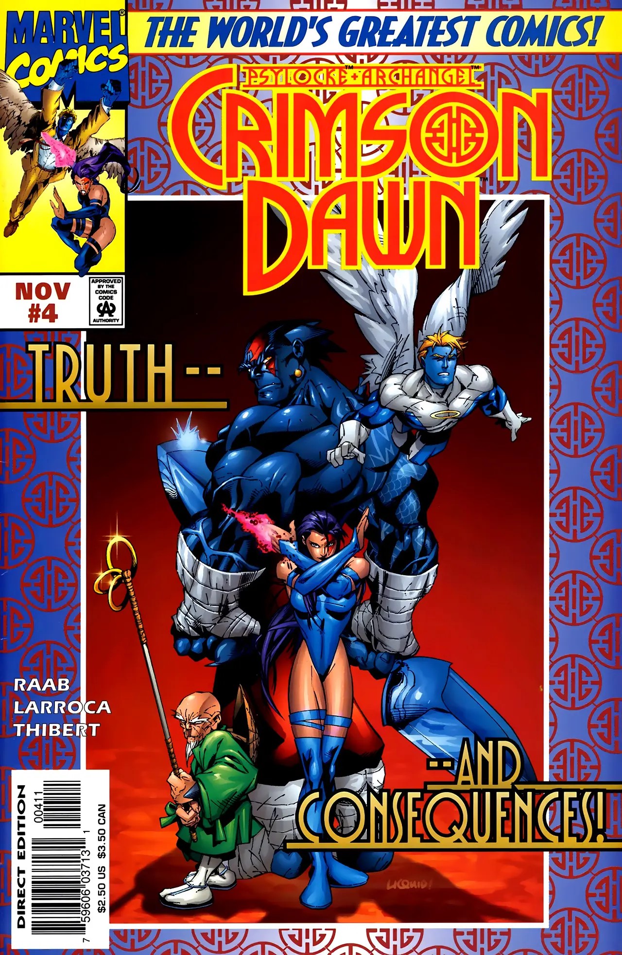 Psylocke & Archangel Crimson Dawn #4 cover