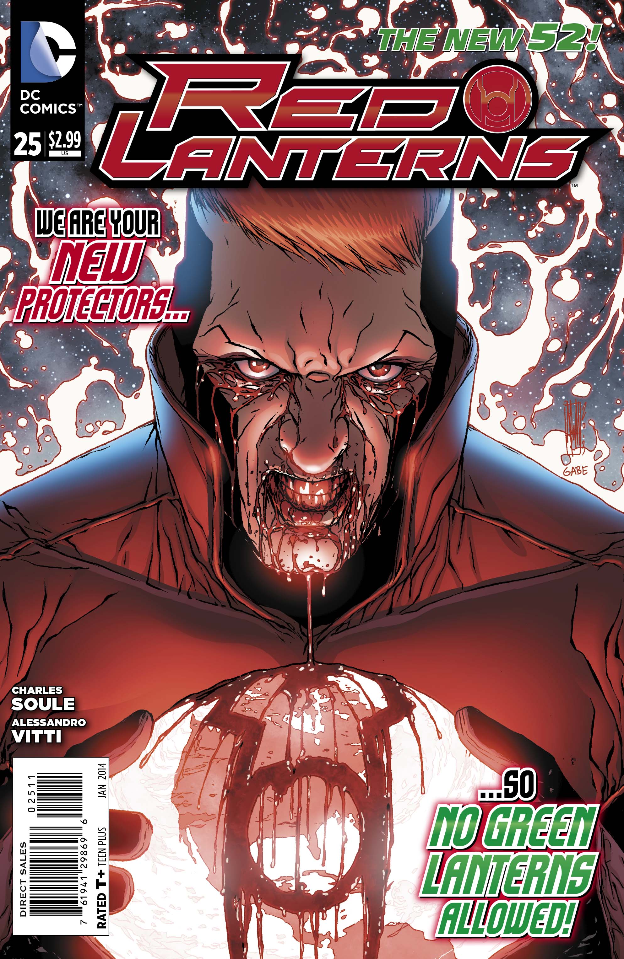 Red Lanterns #25 cover