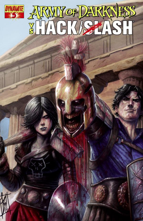 Army of Darkness vs. Hack/Slash #5 cover
