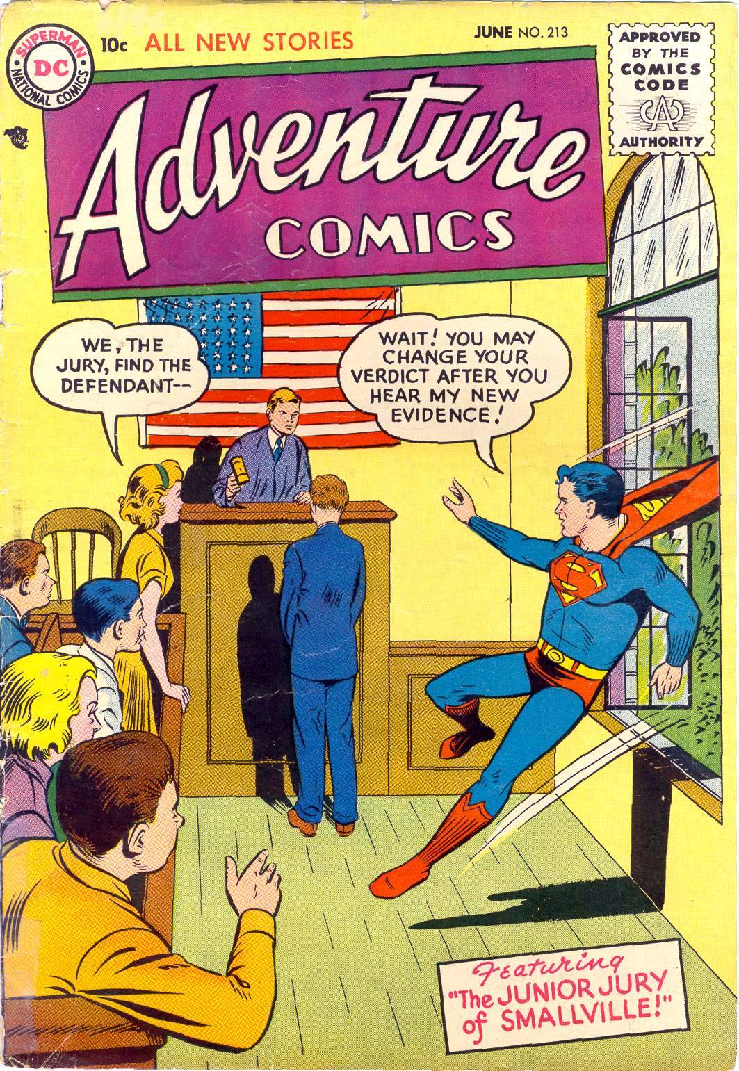 Adventure Comics #213 cover