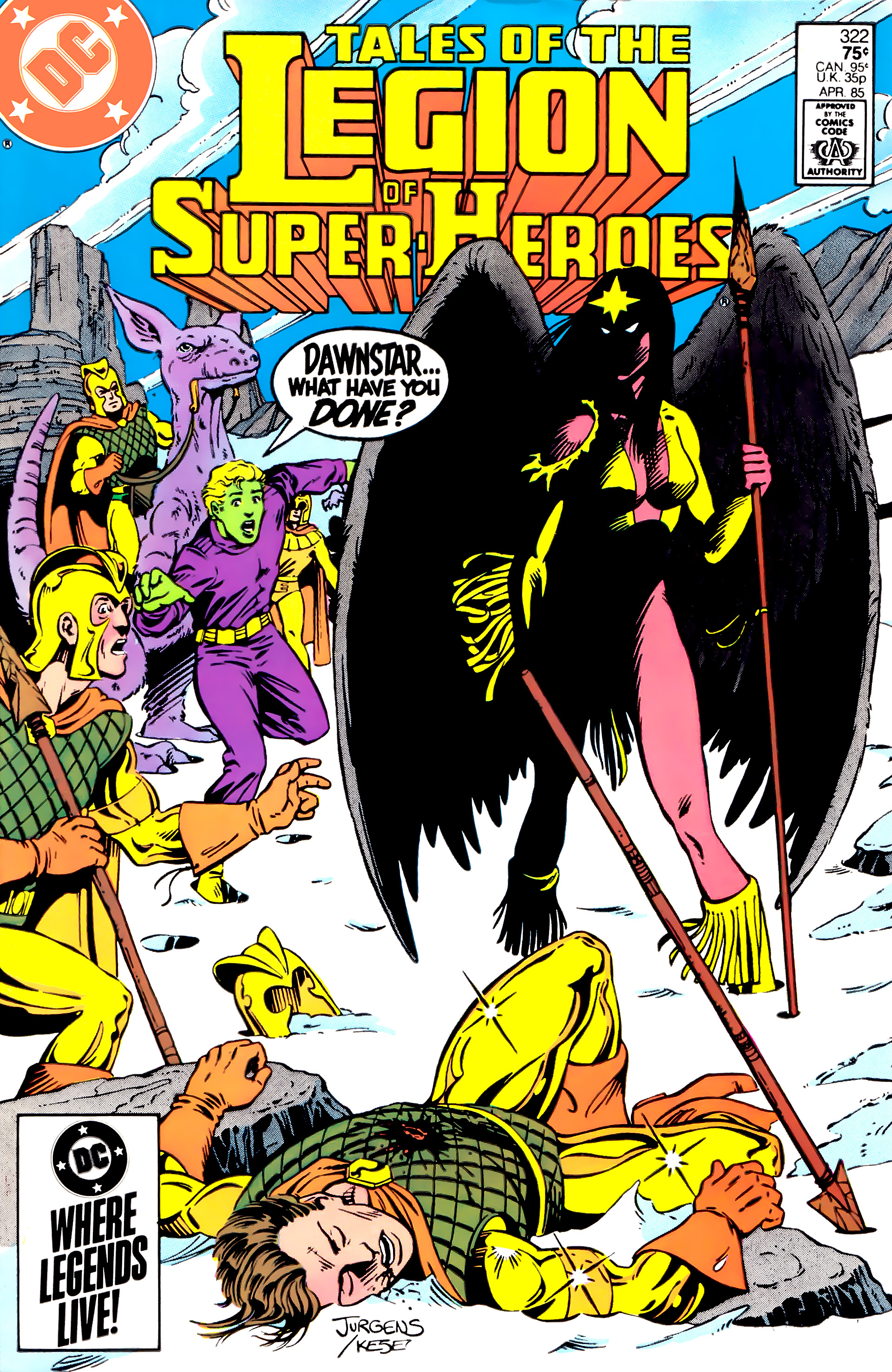 Tales of the Legion of Super-Heroes #322 cover