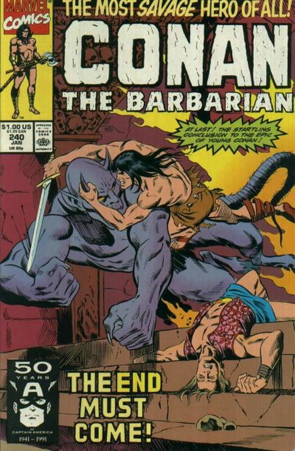 Conan the Barbarian #240 cover