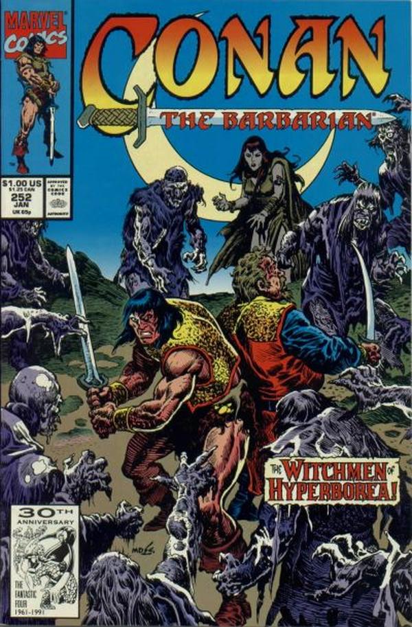 Conan the Barbarian #252 cover