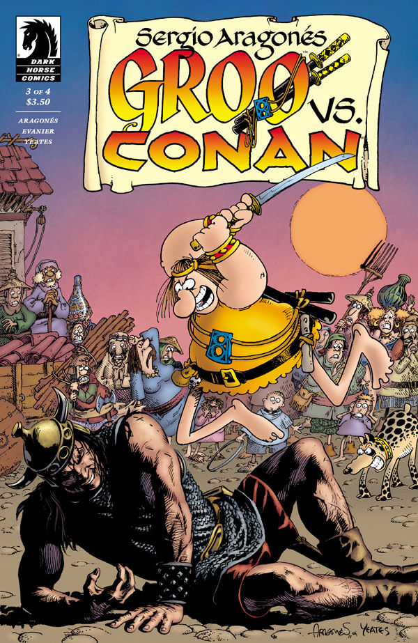 Groo vs. Conan #3 cover