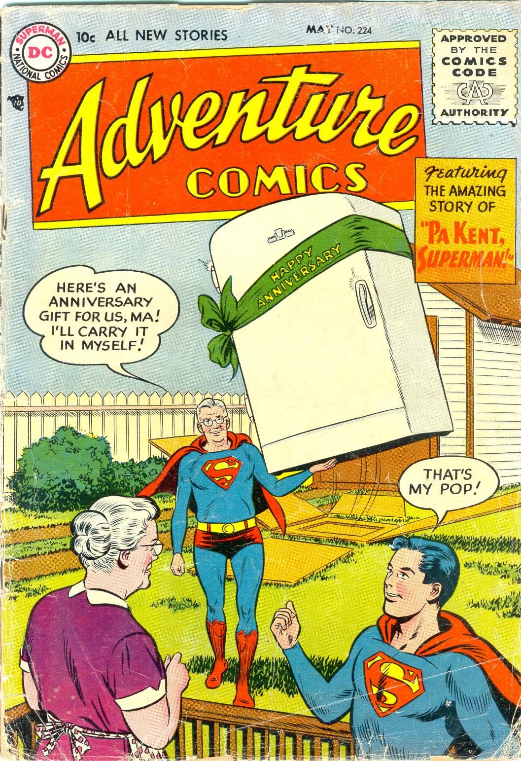 Adventure Comics #224 cover