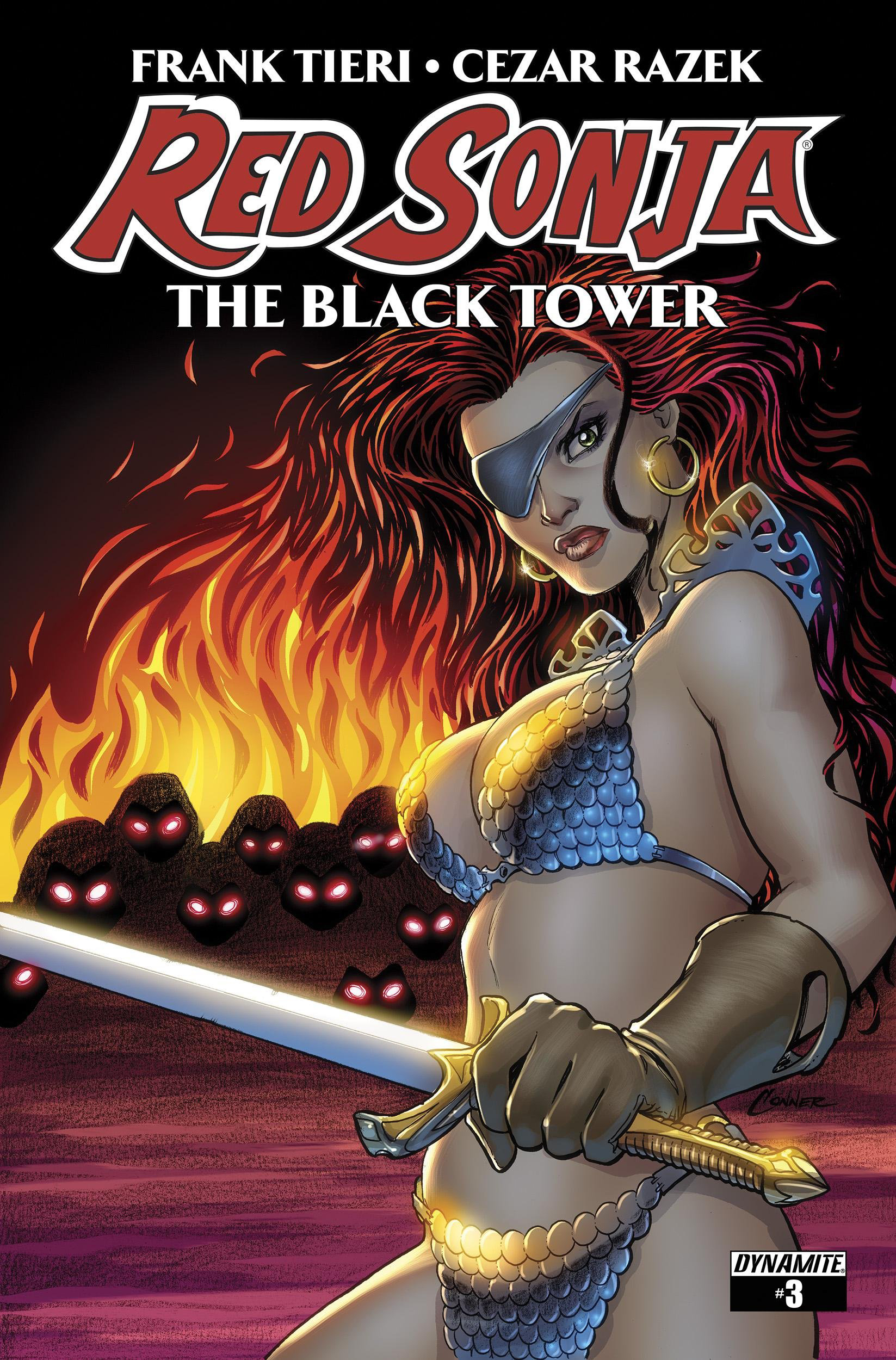 Red Sonja: The Black Tower #3 cover