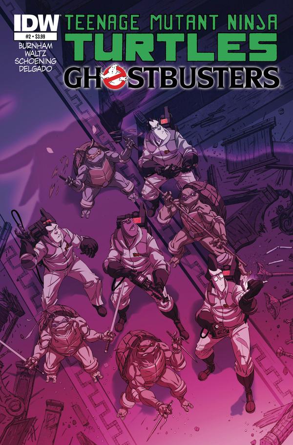Teenage Mutant Ninja Turtles / Ghostbusters #2 cover