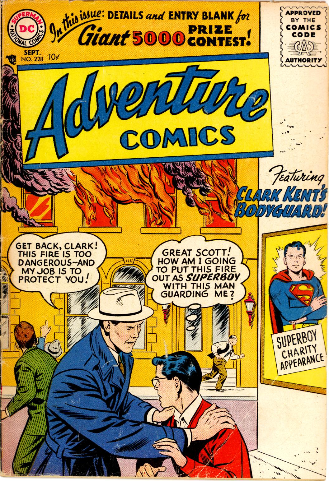 Adventure Comics #228 cover