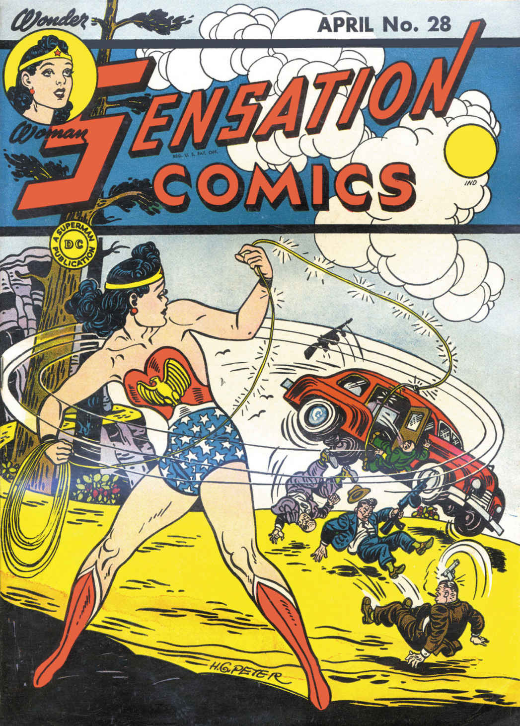 Sensation Comics #28 cover