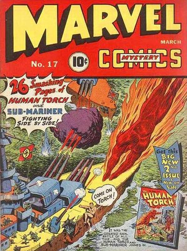 Marvel Mystery Comics #17 cover