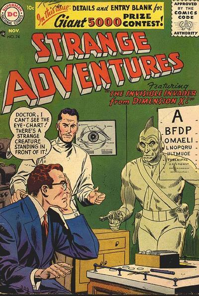 Strange Adventures #74 cover