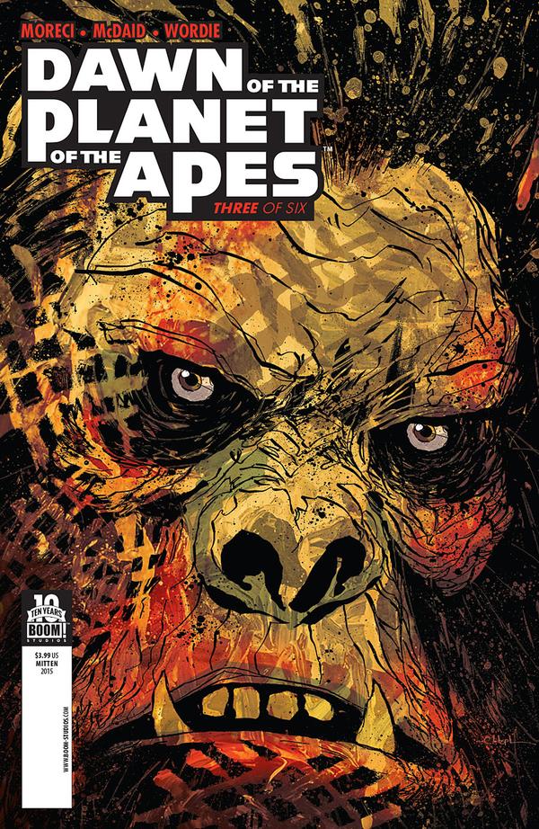 Dawn of the Planet of the Apes #3 cover