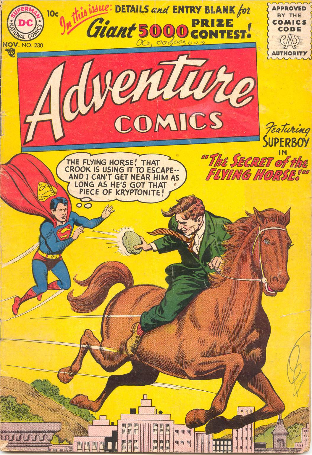 Adventure Comics #230 cover