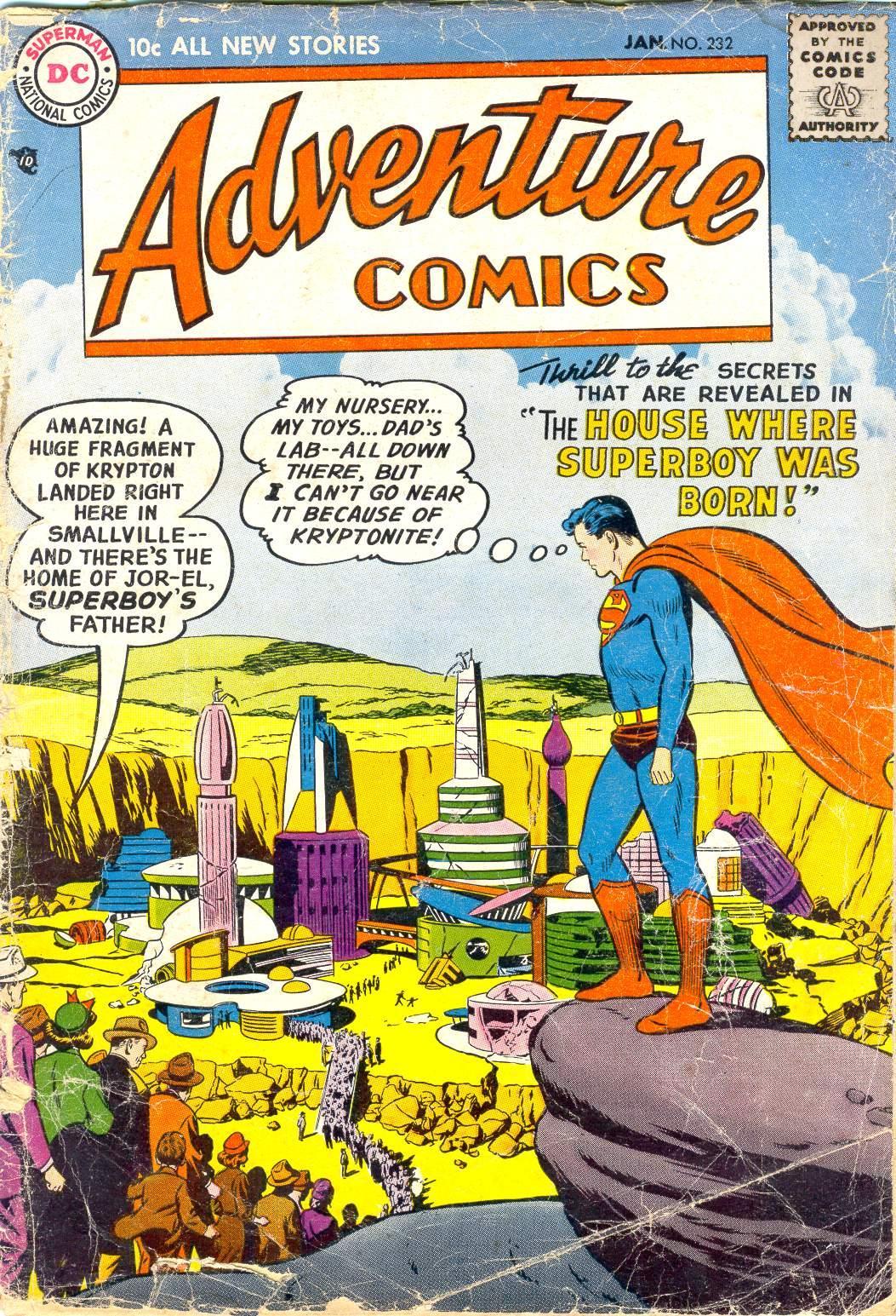 Adventure Comics #232 cover