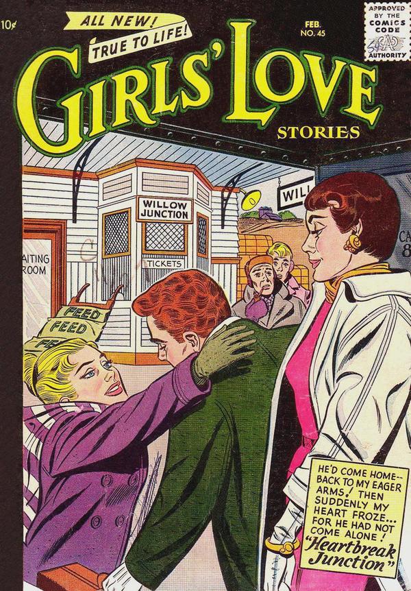 Girls' Love Stories #45 cover