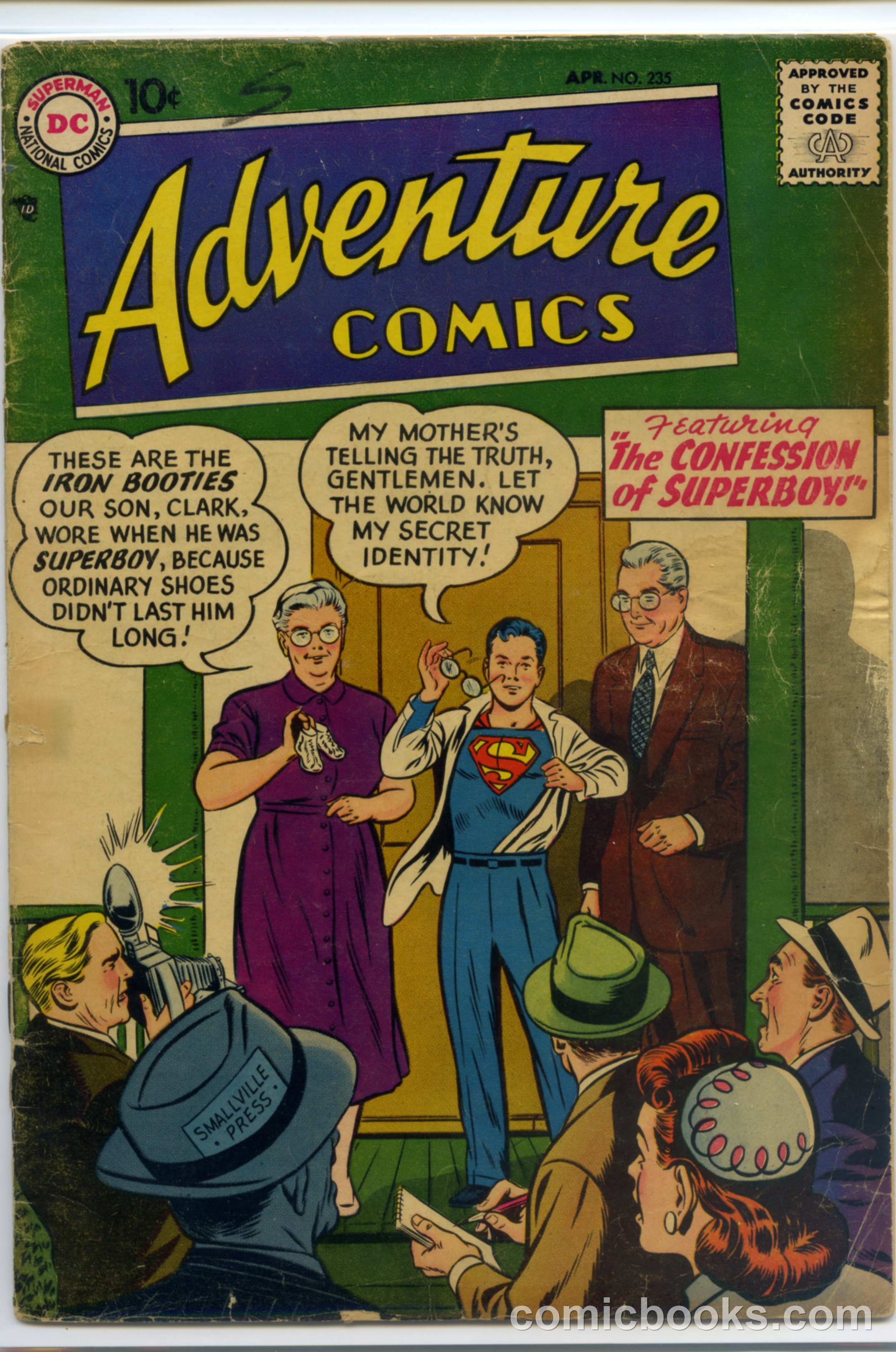 Adventure Comics #235 cover
