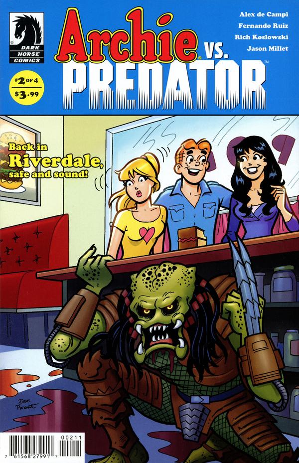 Archie vs. Predator #2 cover