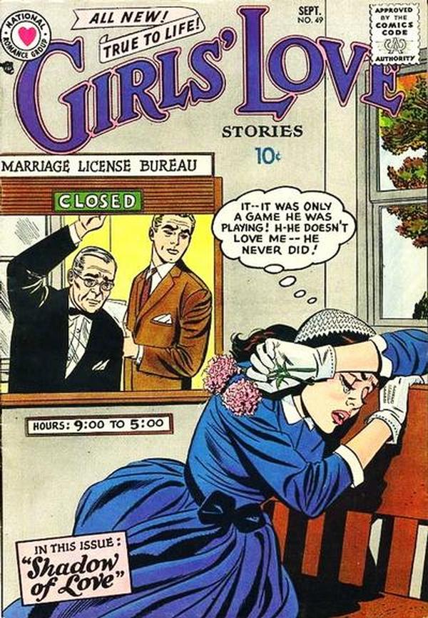 Girls' Love Stories #49 cover