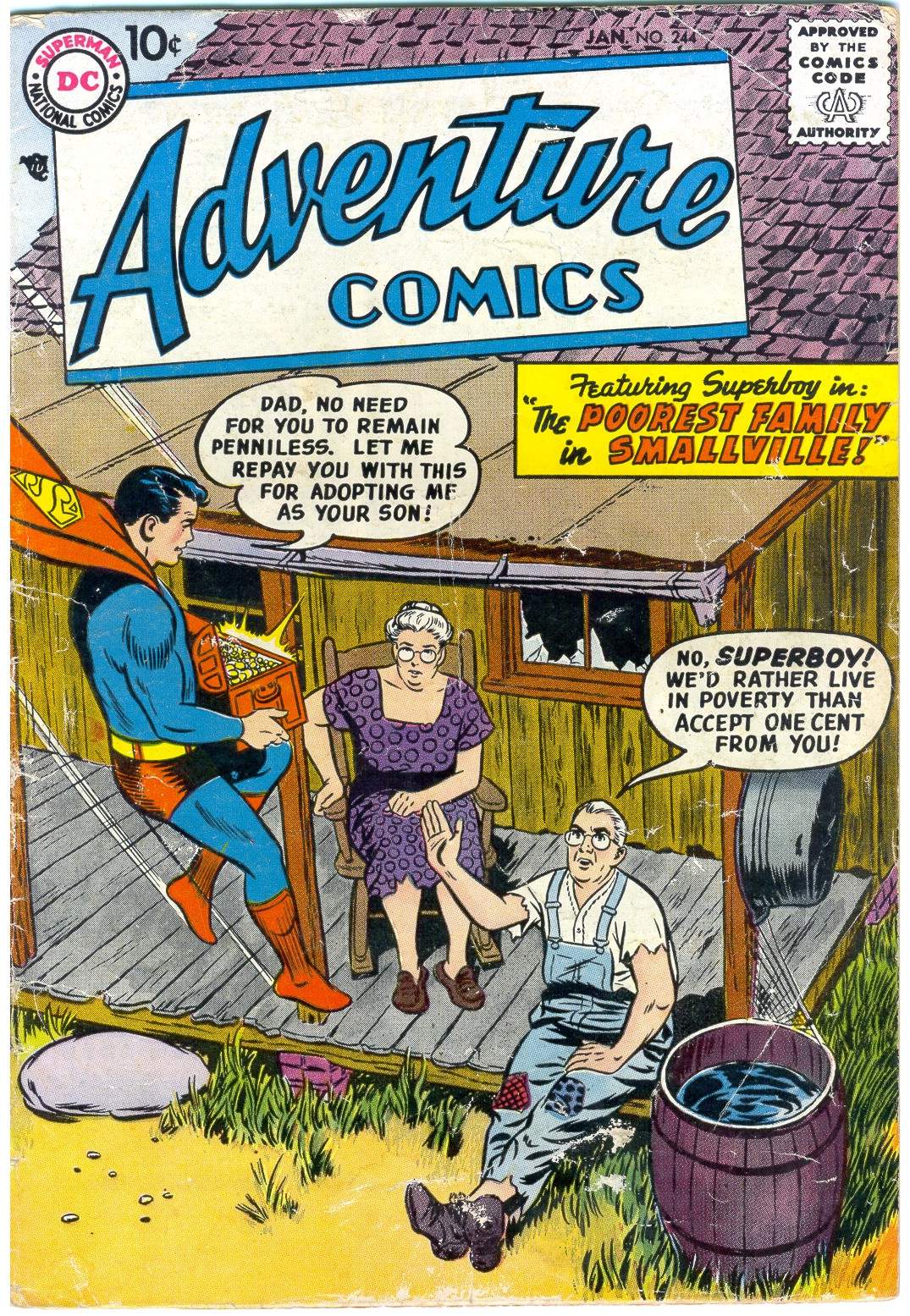 Adventure Comics #244 cover