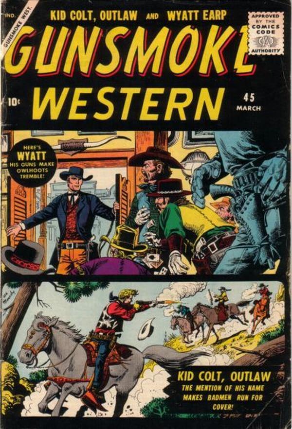 Gunsmoke Western #45 cover