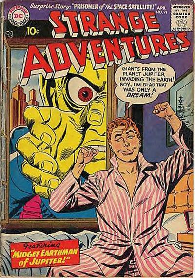 Strange Adventures #91 cover