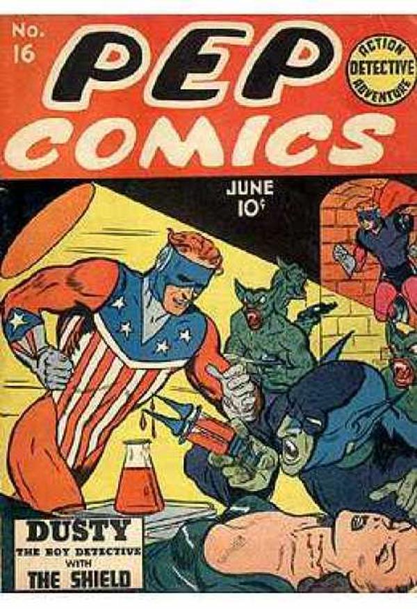 Pep Comics #16 cover