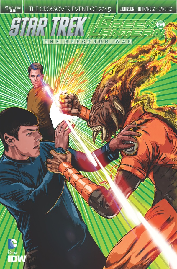 Star Trek / Green Lantern #3 cover