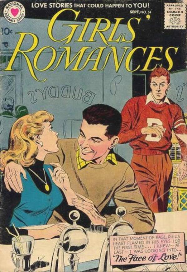 Girls' Romances #54 cover