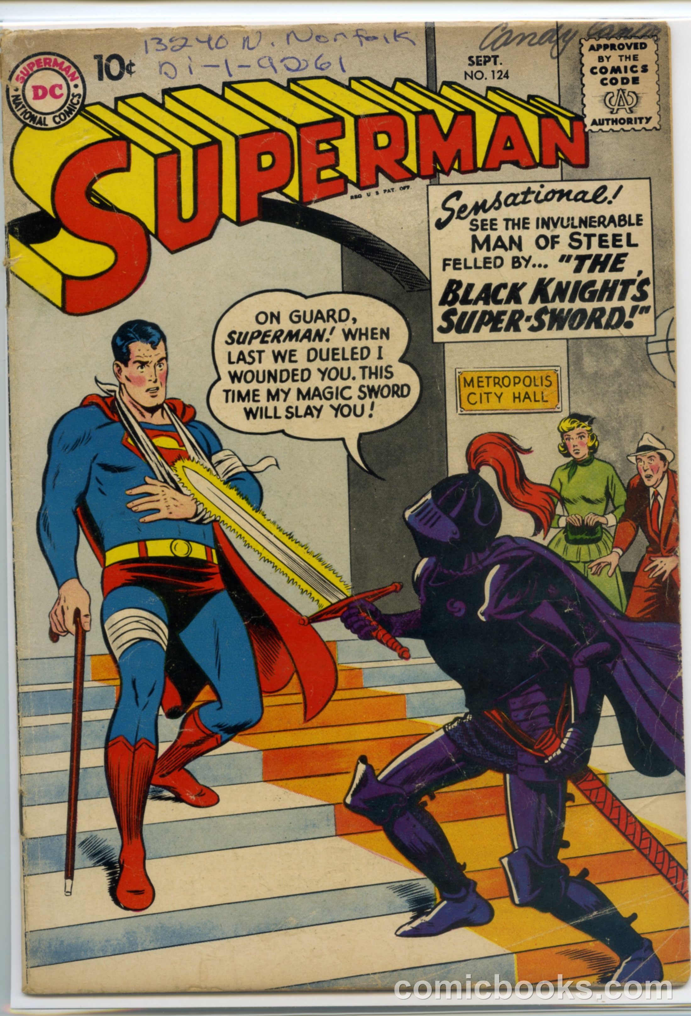 Superman #124 cover