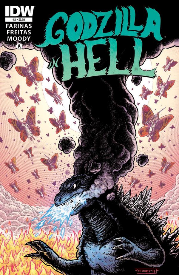 Godzilla in Hell #3 cover