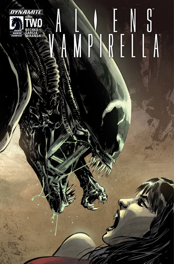 Aliens / Vampirella #2 cover