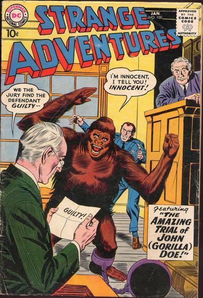 Strange Adventures #100 cover