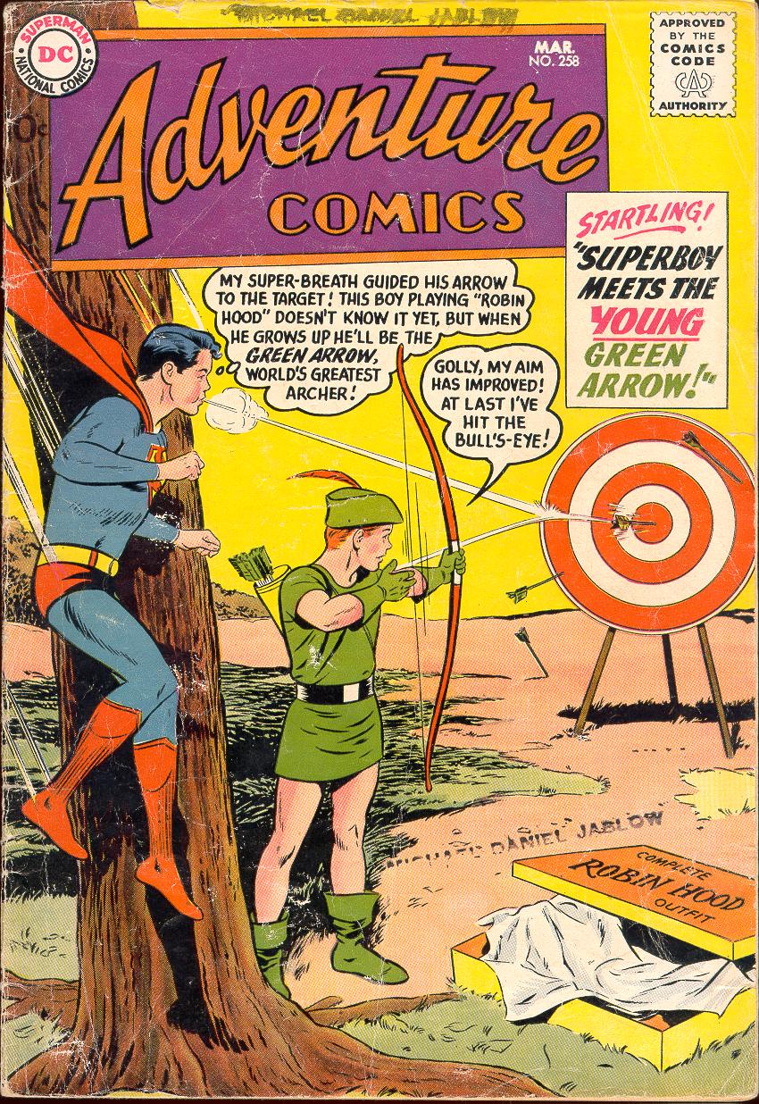 Adventure Comics #258 cover