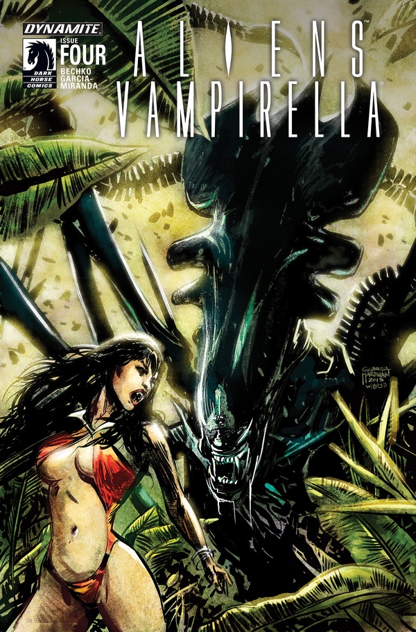 Aliens / Vampirella #4 cover