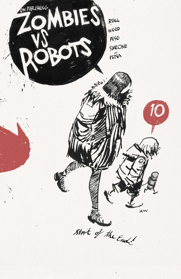 Zombies vs. Robots #10 cover