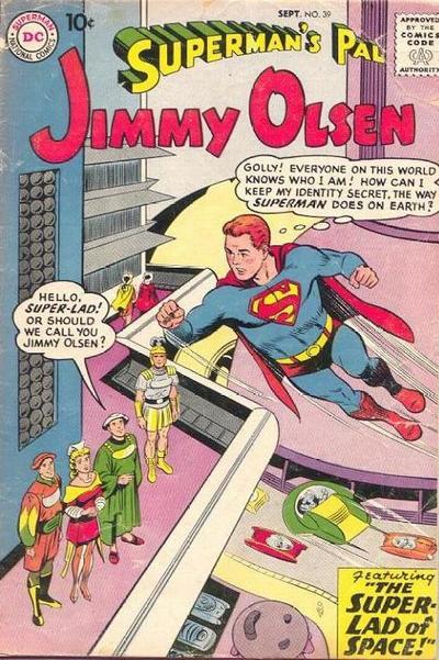 Superman's Pal, Jimmy Olsen #39 cover