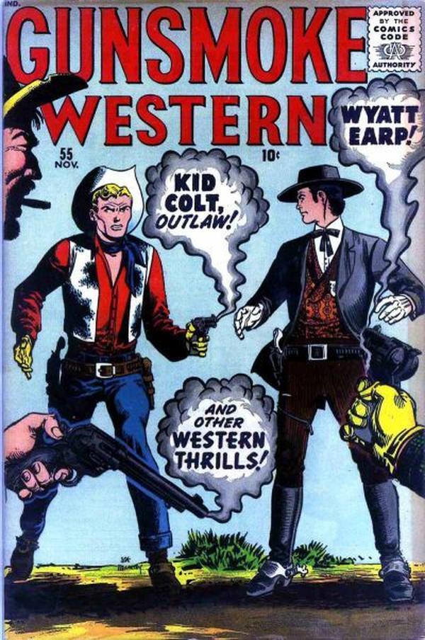 Gunsmoke Western #55 cover
