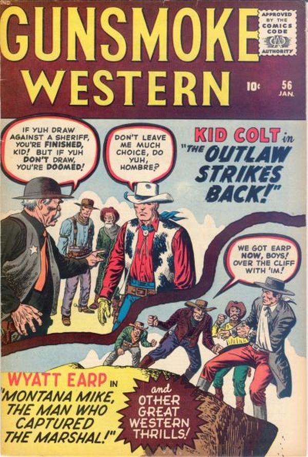 Gunsmoke Western #56 cover