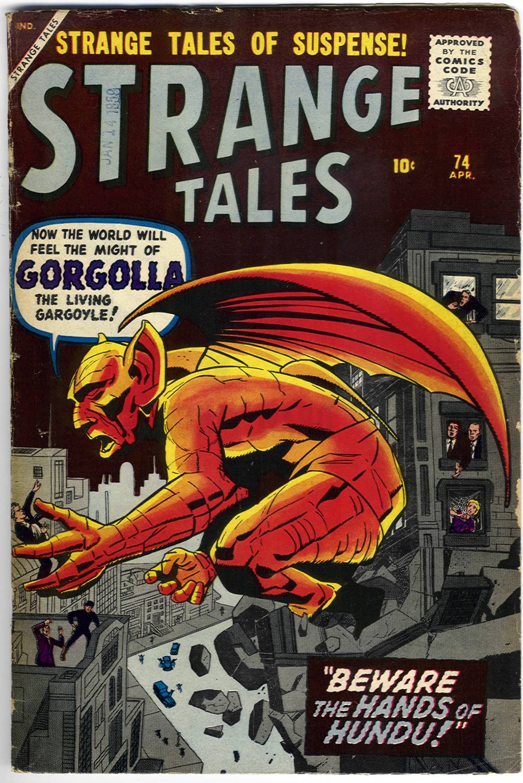 Strange Tales #74 cover