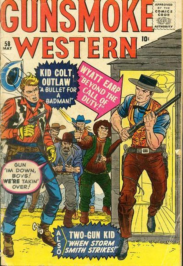 Gunsmoke Western #58 cover