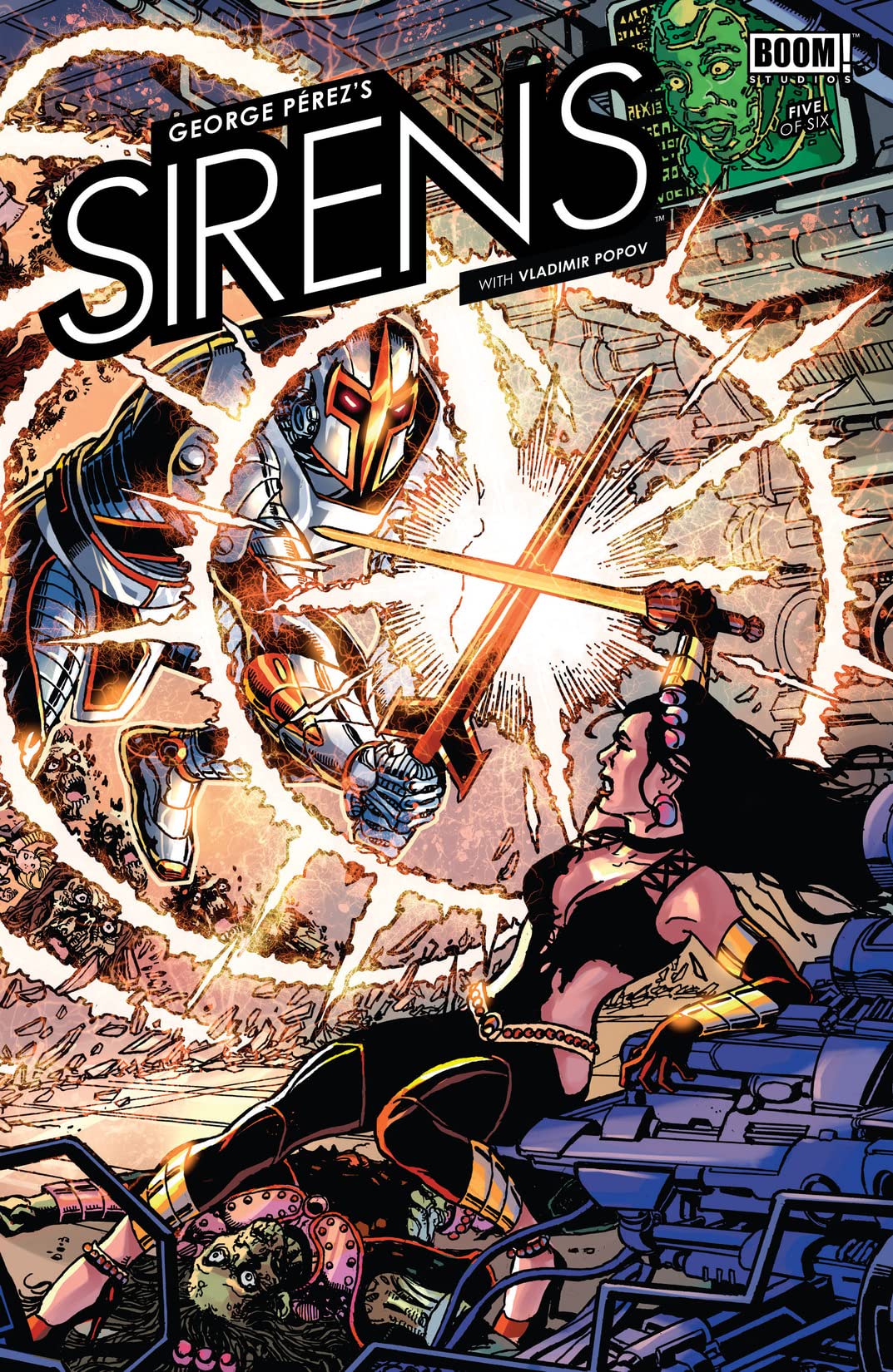 George Pérez's Sirens #5 cover