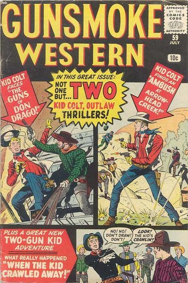 Gunsmoke Western #59 cover
