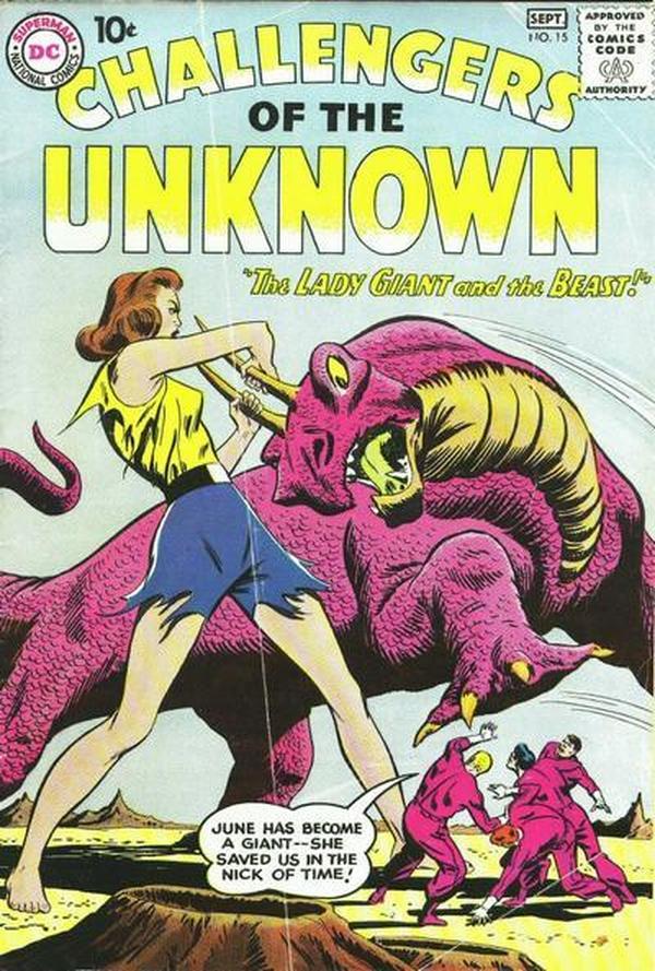 Challengers of the Unknown #15 cover