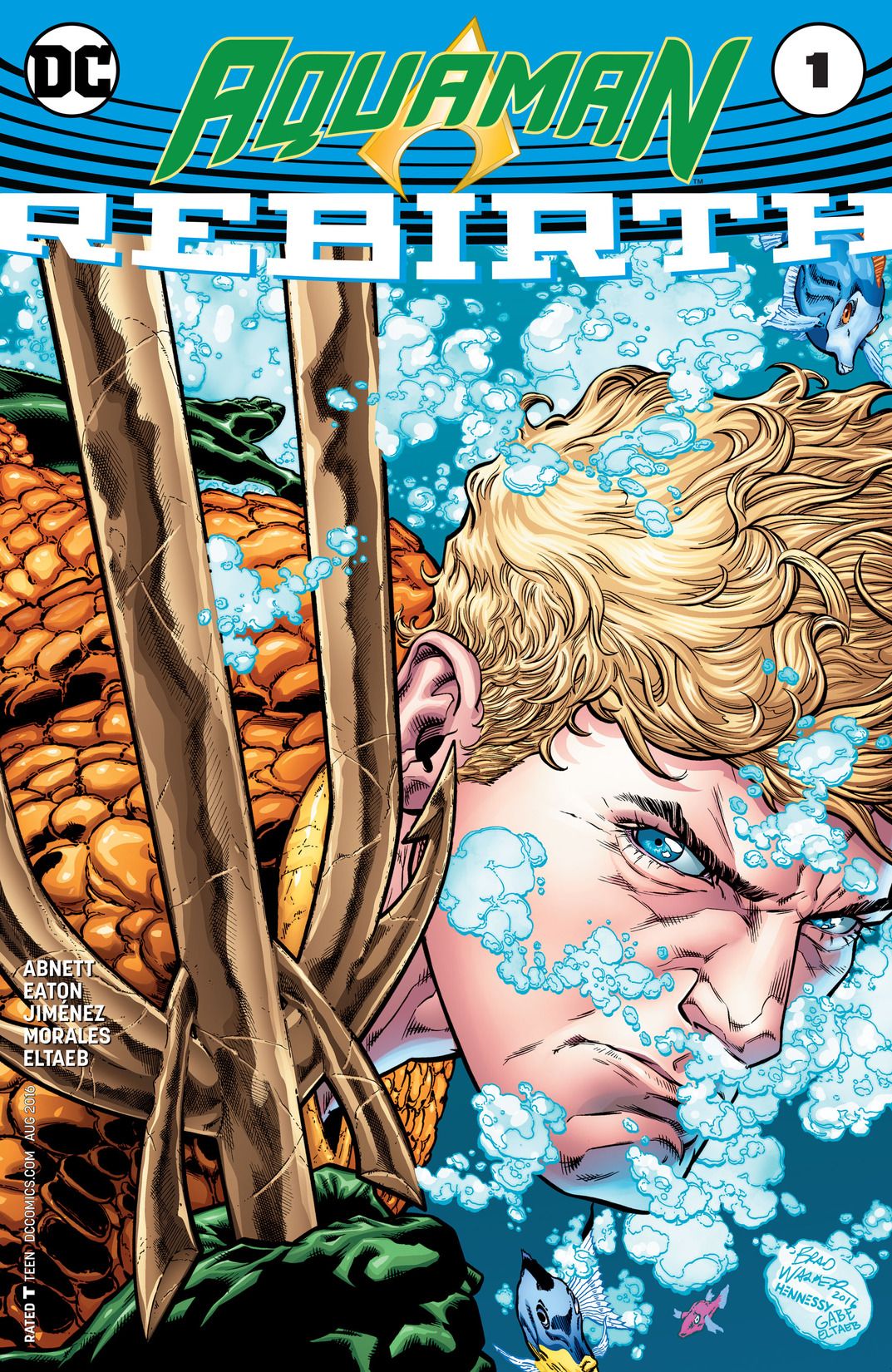 Aquaman: Rebirth #1 cover